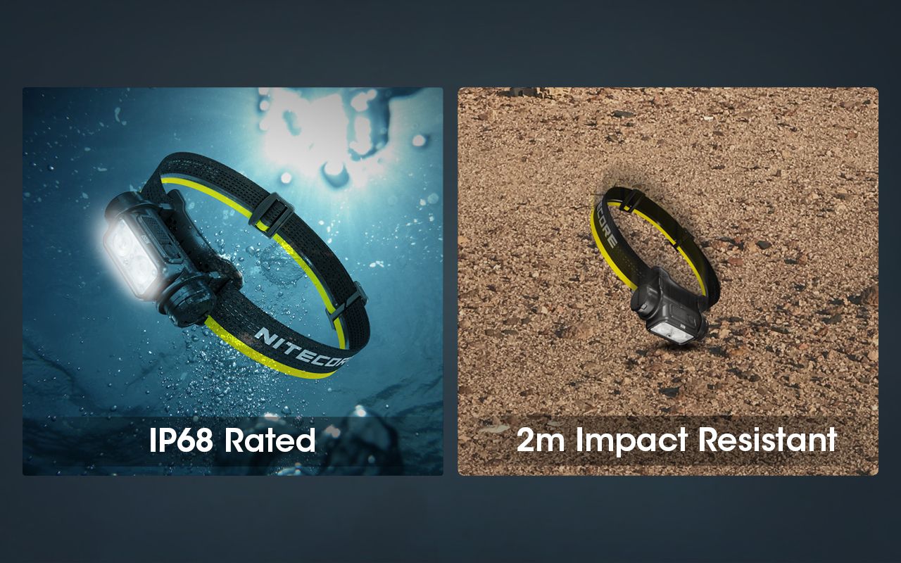 Nitecore NU50 1400 lumenů LED Čelovka – Lehká, Dobíjecí, Spolehlivá pro Outdoor i Cyklistiku