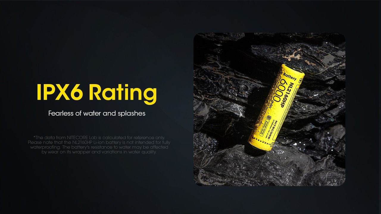 NITECORE NL2160HP 6000mAh 21700 USB-C dobíjecí baterie, vysoká kapacita, kompaktní na cesty