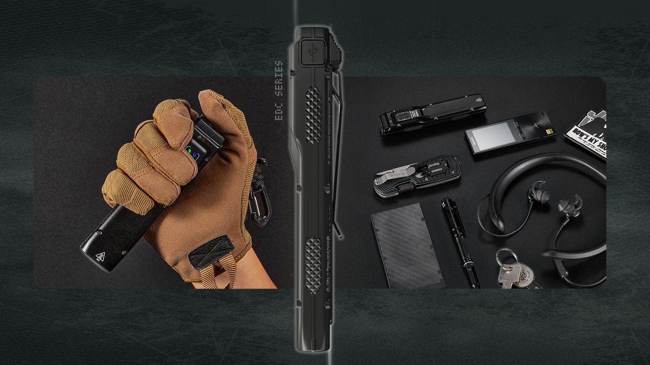 Nitecore EDC25 Kompaktní 3000 Lumen USB-C Svítilna Všestranná Venkovní Vysoký Lumen EDC Svítilna