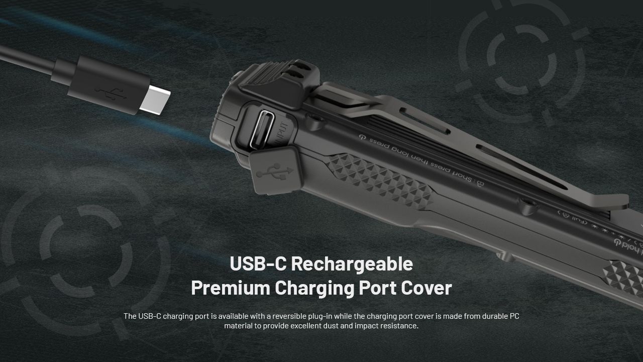 Nitecore EDC25 Kompaktní 3000 Lumen USB-C Svítilna Všestranná Venkovní Vysoký Lumen EDC Svítilna