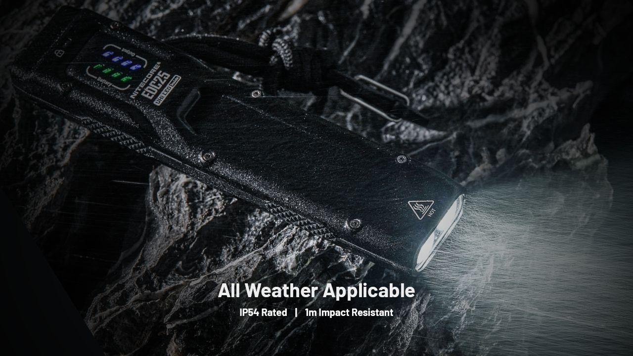 Nitecore EDC25 Kompaktní 3000 Lumen USB-C Svítilna Všestranná Venkovní Vysoký Lumen EDC Svítilna