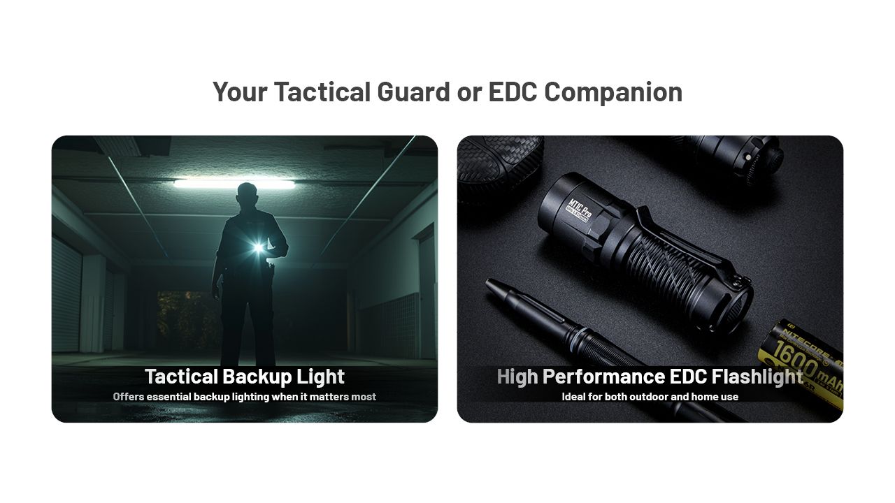 Nitecore MT1C Pro: Kompaktní EDC baterka 1000lm, 360m dosah – ideální pro outdoor i nouzové použití!