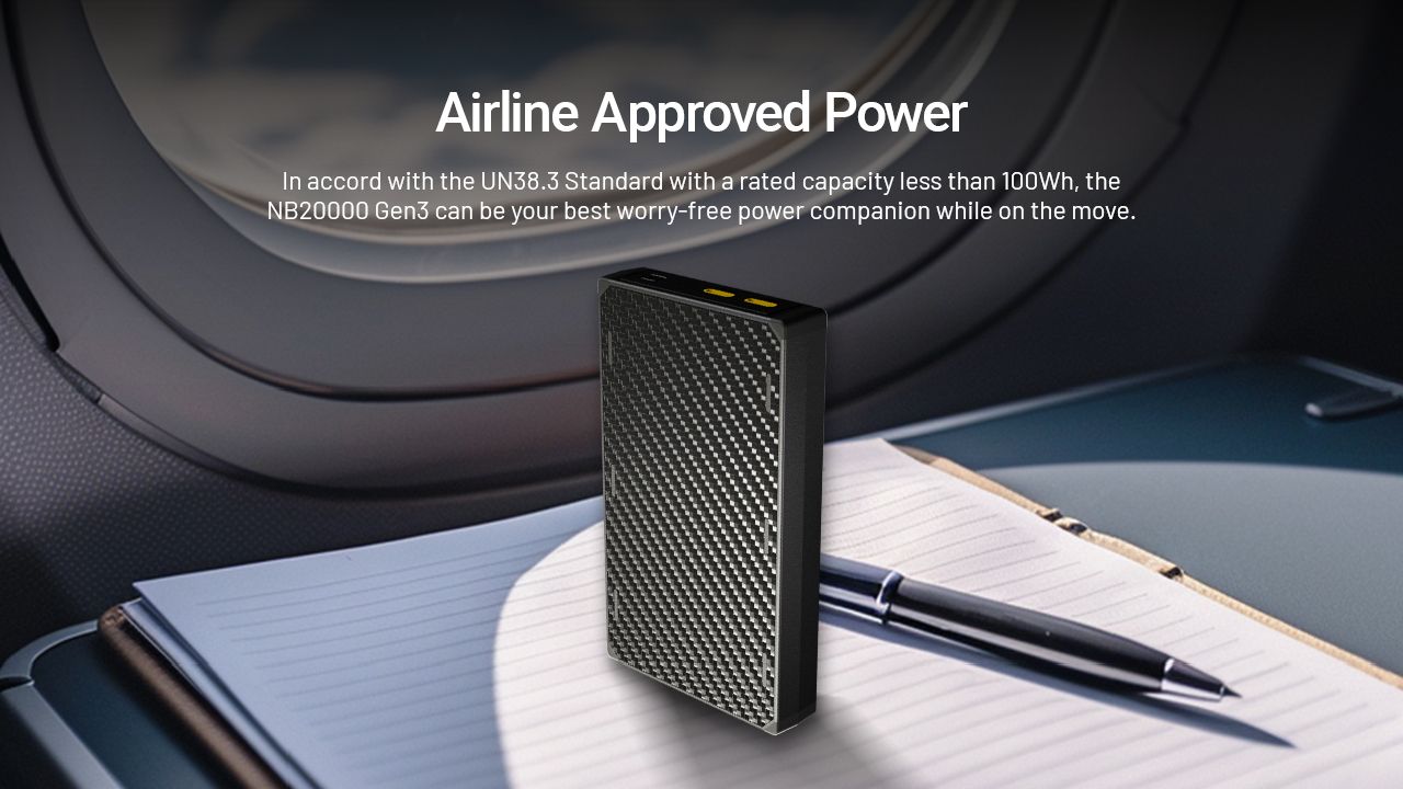 Nitecore NB20000 Gen3 QC Dvouportová USB-C Powerbanka 20000mAh Kompaktní lehký cestovní společník