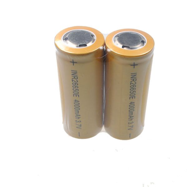 Nové UltraFire 26650 Li-ion Baterie 4000mAh | Vysoká Kapacita & Spolehlivost pro Svítilny a Gadgety | Černá, Dlouhá Životnost
