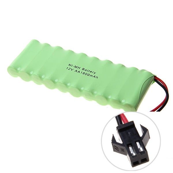 Ni-MH AA velká SM zástrčka 12V 1800mAh bateriový pack