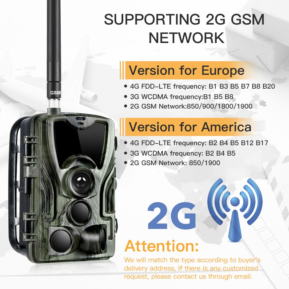 **HC801M 2G MMS SMS SMTP Trail Kamera 20MP 1080p Noční Vidění | Mobilní Lovecká Kamera pro Divokou Přírodu**