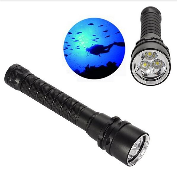 UltraFire 6000 lumenů Vodotesná potápěčská svítilna 100M, robustní eloxovaná hliníková slitina pro dobrodružství