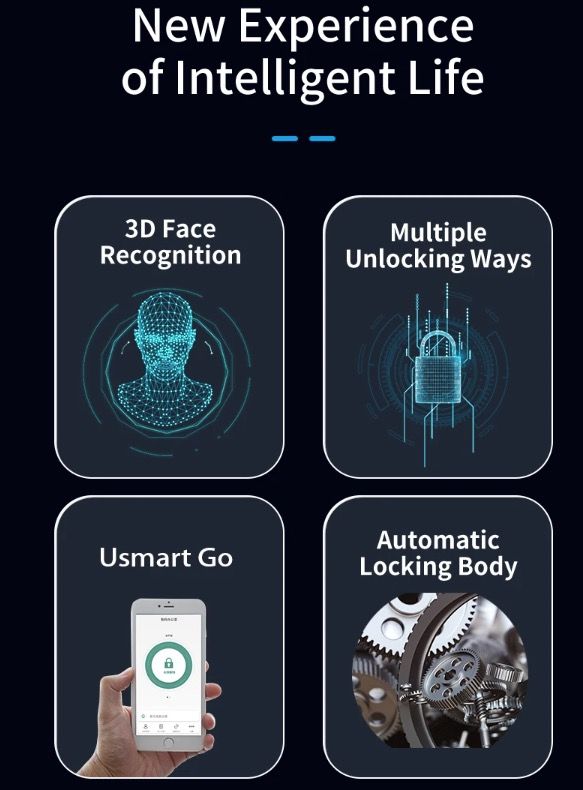 3D Inteligentní Zámek Dveří s Kamerou | Biometrické Odemykání & Smart Home Security pro Klidnou Mysl