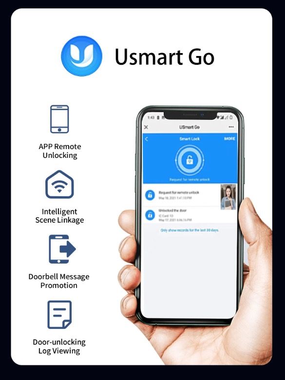 3D Inteligentní Zámek Dveří s Kamerou | Biometrické Odemykání & Smart Home Security pro Klidnou Mysl