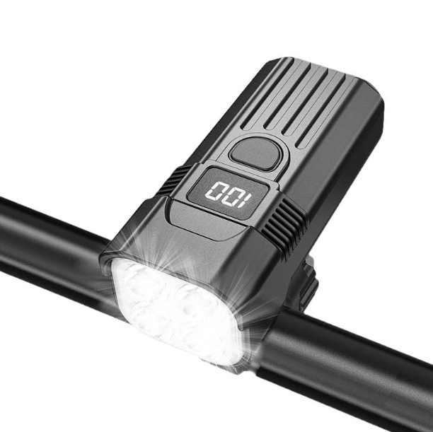 USB-C Dobíjecí Přední LED Světlo na Kolo 1200LM | Pro MTB, Silnici | Snadná Instalace & Bezpečnost