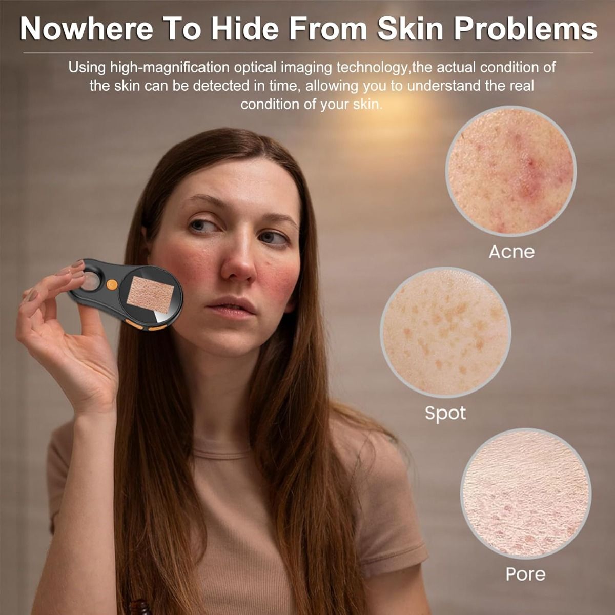 500násobné zvětšení Digitální mikroskop 2MP Lupa Oprava elektroniky Video Mince Microscopio Ruční Dermatoskop Přístroj pro analýzu kůže