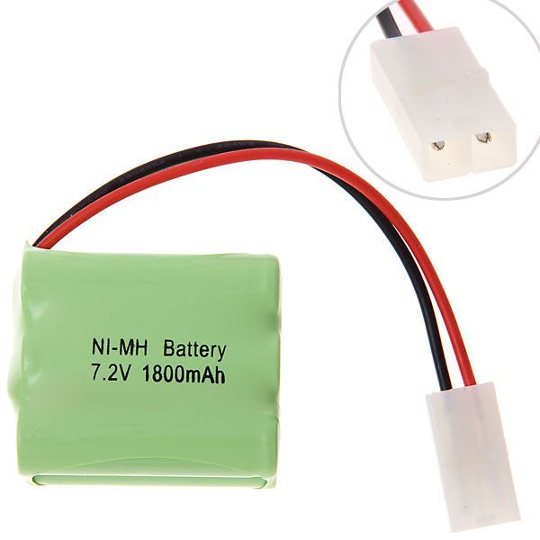 Ekologicky šetrný 7.2V AA 1800mAh Ni-MH nabíjecí akumulátorový set pro dálkově ovládaná vozidla a modelová letadla