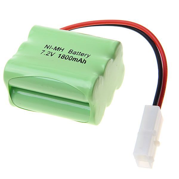 Ekologicky šetrný 7.2V AA 1800mAh Ni-MH nabíjecí akumulátorový set pro dálkově ovládaná vozidla a modelová letadla