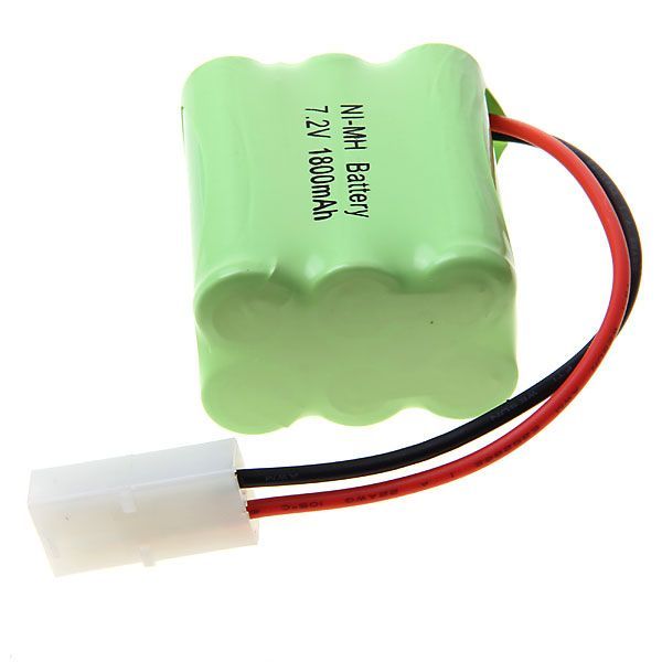 Ekologicky šetrný 7.2V AA 1800mAh Ni-MH nabíjecí akumulátorový set pro dálkově ovládaná vozidla a modelová letadla