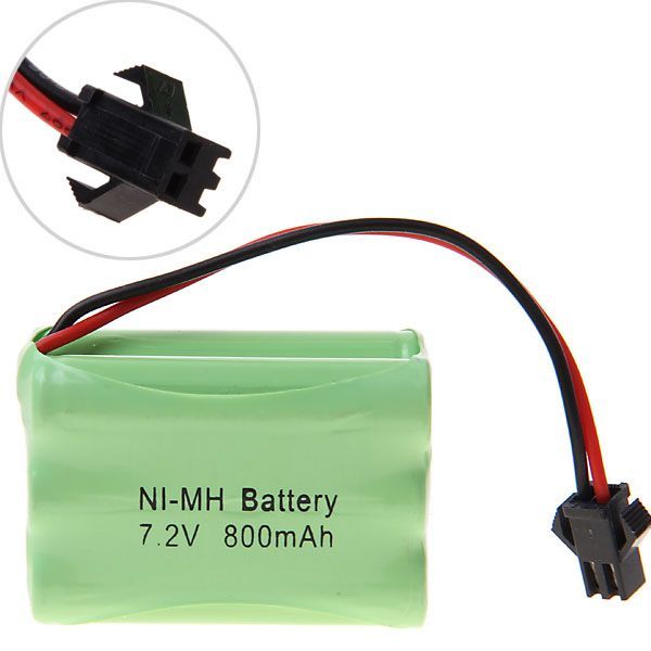 7.2V AAA 800mAh Ni-MH nabíjecí baterie, vysokokapacitní, ekologická, pro hračky, modely letadel a lodí
