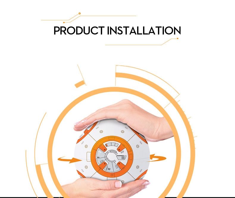 Star Wars BB-8 dálkově ovládaný robot 20,5 cm inteligentní RC hračka s 360° rotací zábava pro děti i sběratele