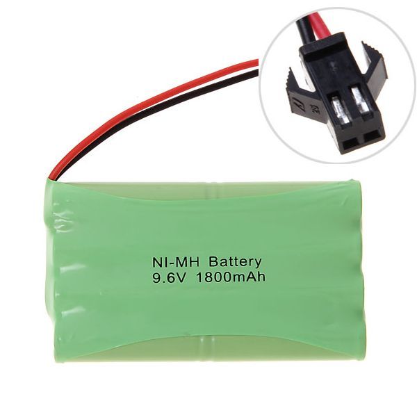 Ekologická 9.6V AA 1800mAh Ni-MH SM zástrčková baterie s vysokou kapacitou a dlouhotrvajícím výkonem pro RC vozidla