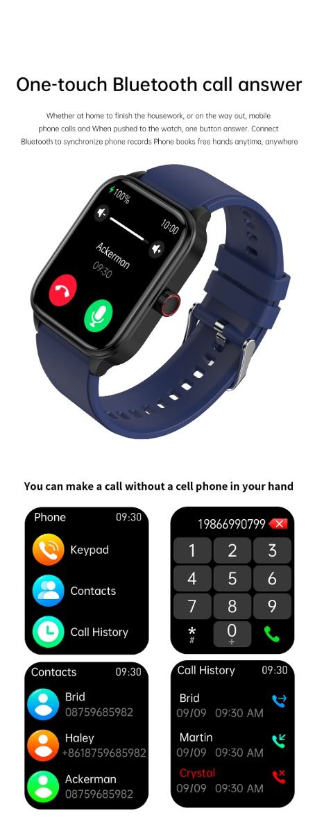ET540 Krevní glukóza EKG Tělesná teplota Krevní tlak Kyslík v krvi Srdeční tep Bluetooth hovory Chytré hodinky Fitness tracker