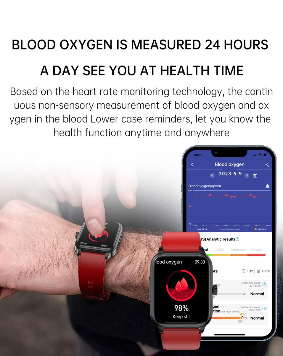 ET540 Krevní glukóza EKG Tělesná teplota Krevní tlak Kyslík v krvi Srdeční tep Bluetooth hovory Chytré hodinky Fitness tracker