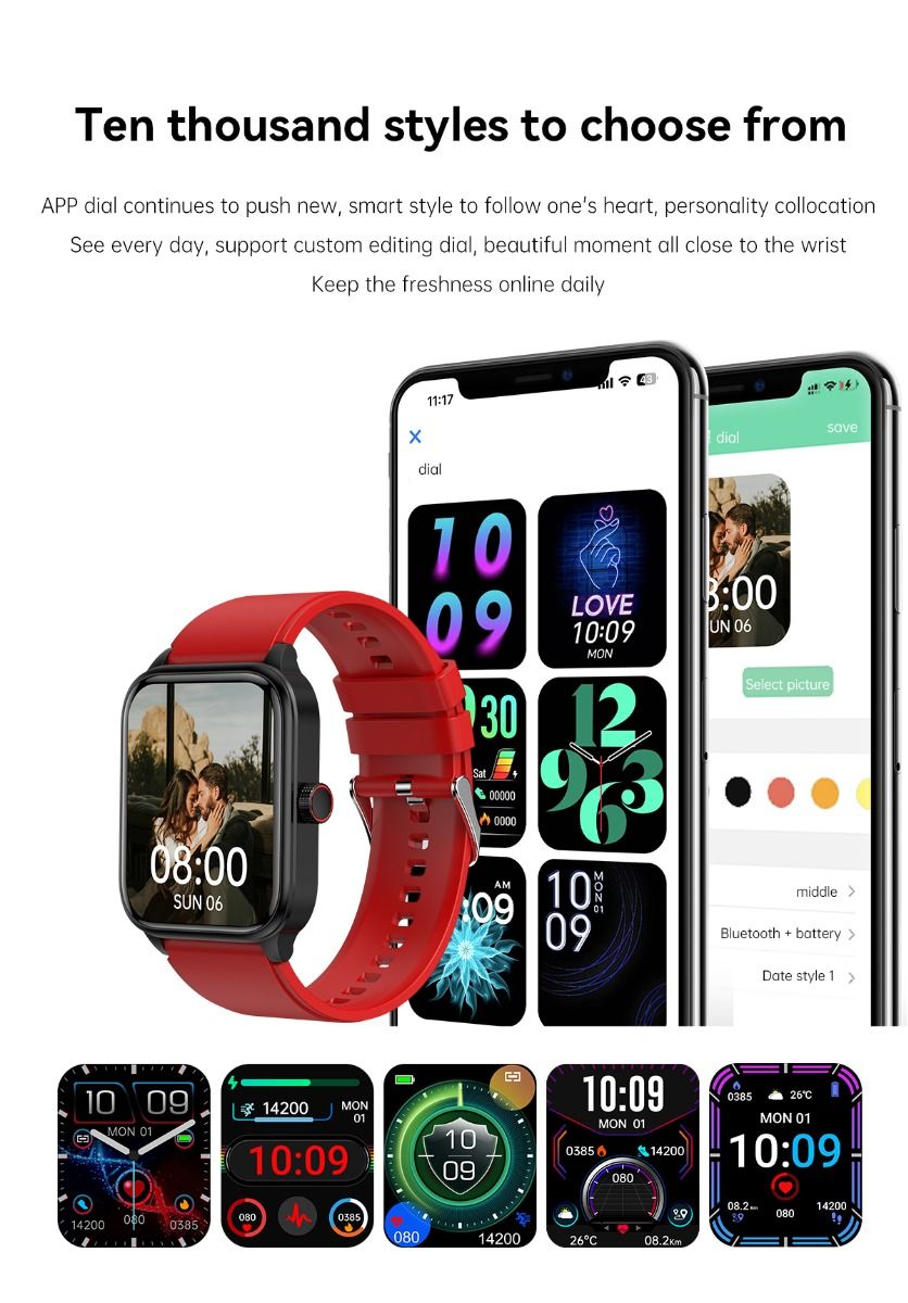 ET540 Krevní glukóza EKG Tělesná teplota Krevní tlak Kyslík v krvi Srdeční tep Bluetooth hovory Chytré hodinky Fitness tracker