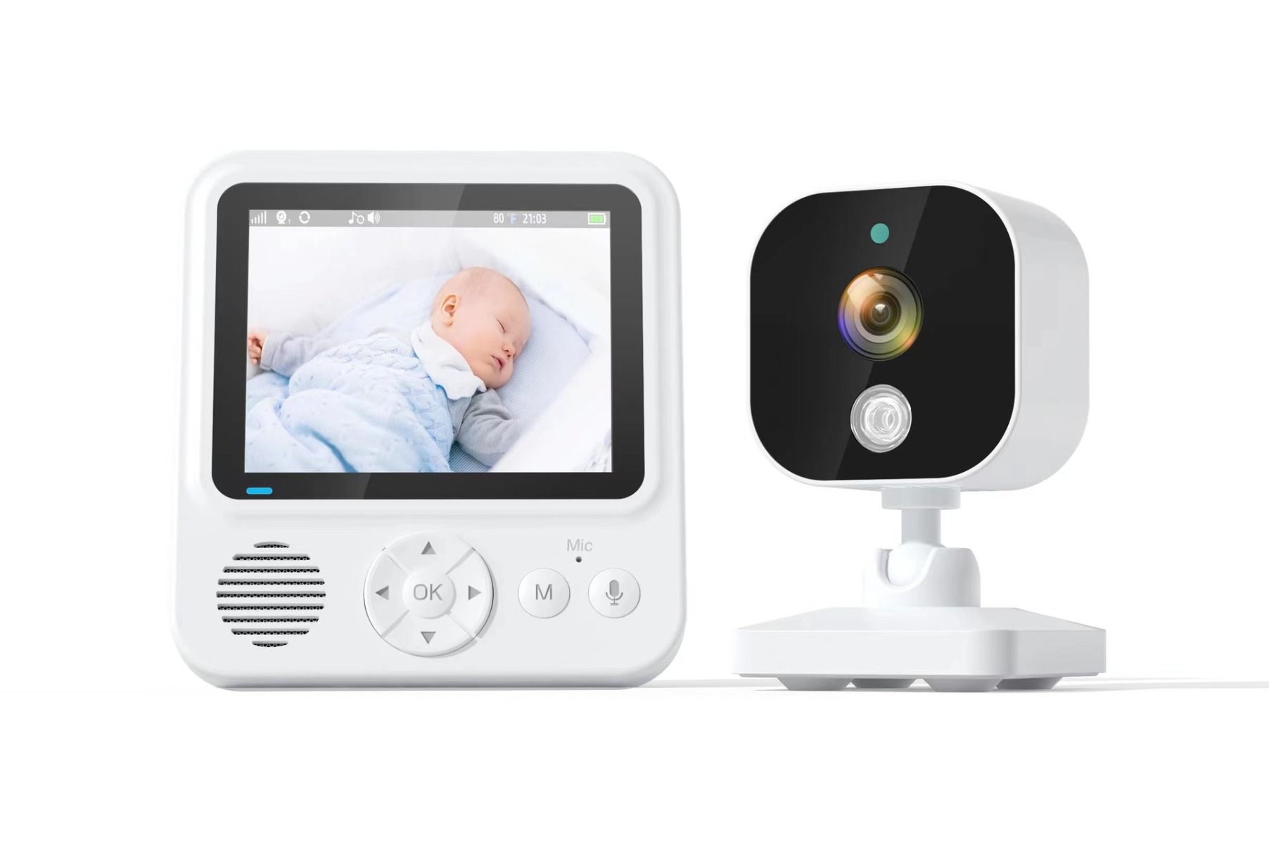 AMB900 Video Chůvička s 2,8" IPS displejem 720P HD – Bezpečí & Pohodlí pro Moderní Rodiče!
