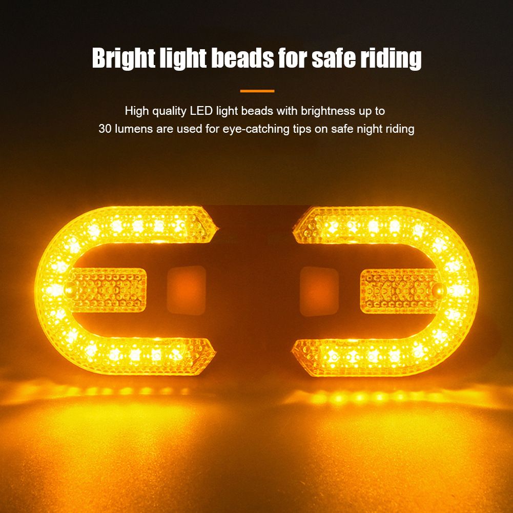 USB dobíjecí zadní blinkr na kolo LED lampa bezpečnostní doplněk pro viditelnost cyklisty