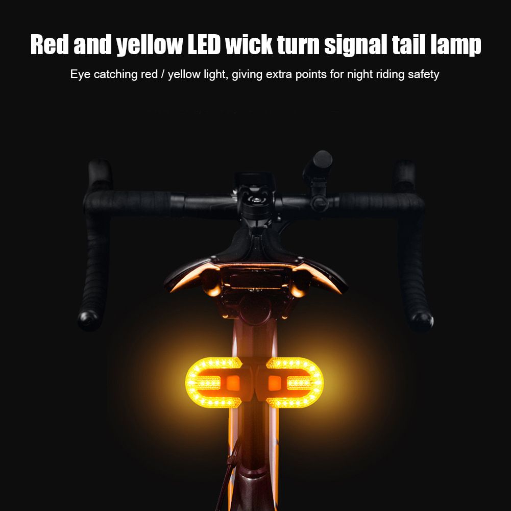USB dobíjecí zadní blinkr na kolo LED lampa bezpečnostní doplněk pro viditelnost cyklisty