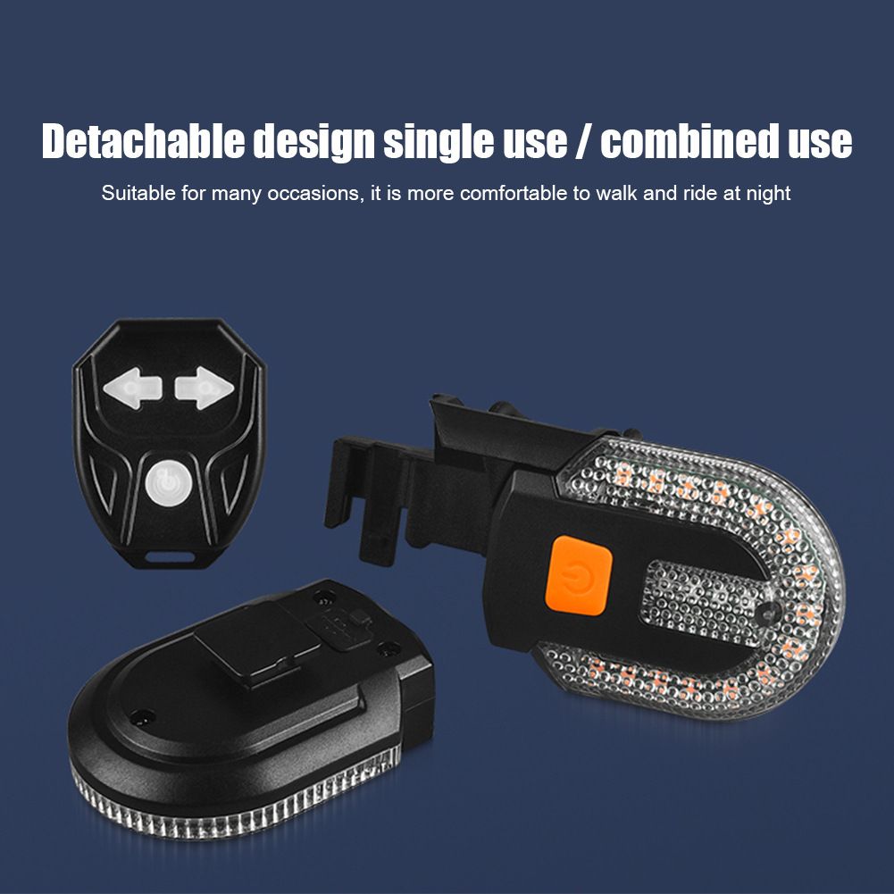 USB dobíjecí zadní blinkr na kolo LED lampa bezpečnostní doplněk pro viditelnost cyklisty