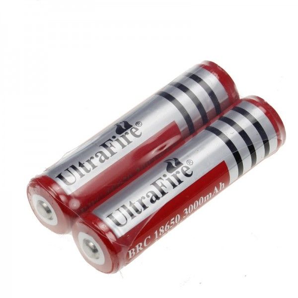 UltraFire BRC 3000mAh 3.7V 18650 Nabíjecí baterie s vysokou kapacitou pro svítilny a zařízení, ekologická