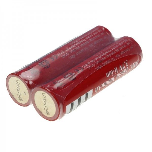 UltraFire BRC 3000mAh 3.7V 18650 Nabíjecí baterie s vysokou kapacitou pro svítilny a zařízení, ekologická