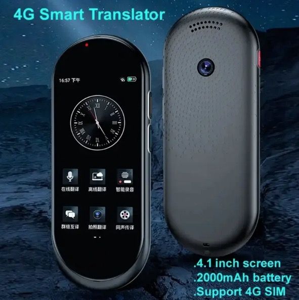 A10 Překladač Hlasu 4.1 palcový – Vícejazyčné Zařízení s 4G SIM pro Globální Komunikaci a Okamžitý Překlad