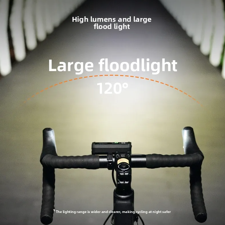 ACRUNU LED světlo na kolo 4000lm, USB dobíjecí. 4 režimy pro viditelnost a bezpečnost na kole.