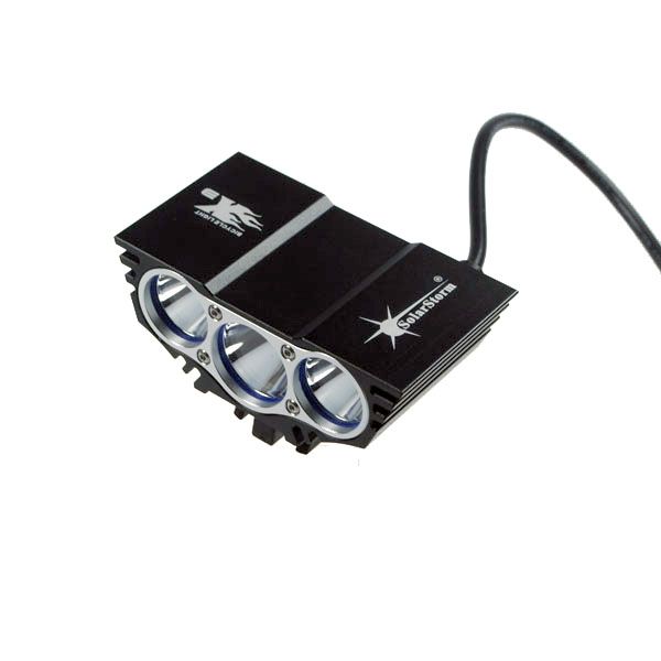 SolarStorm X3 3000 lumenů LED cyklistické světlo vodotěsný multifunkční přední reflektor cyklistický doplněk
