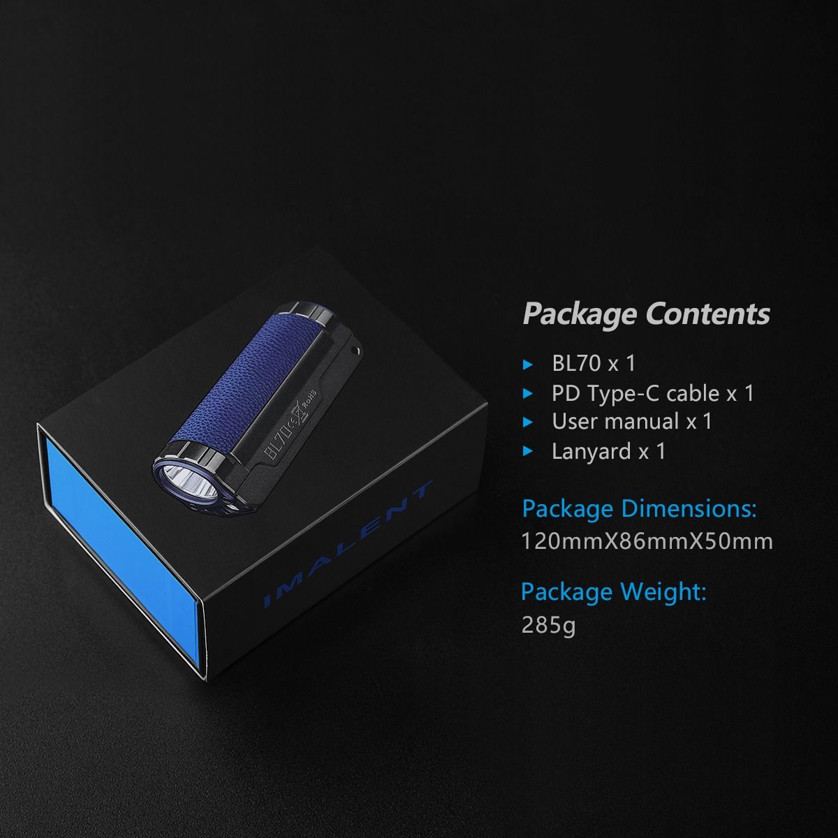 Objevte IMALENT BL70: 6000 lumenů, USB-C nabíjecí EDC LED svítilna pro každý den