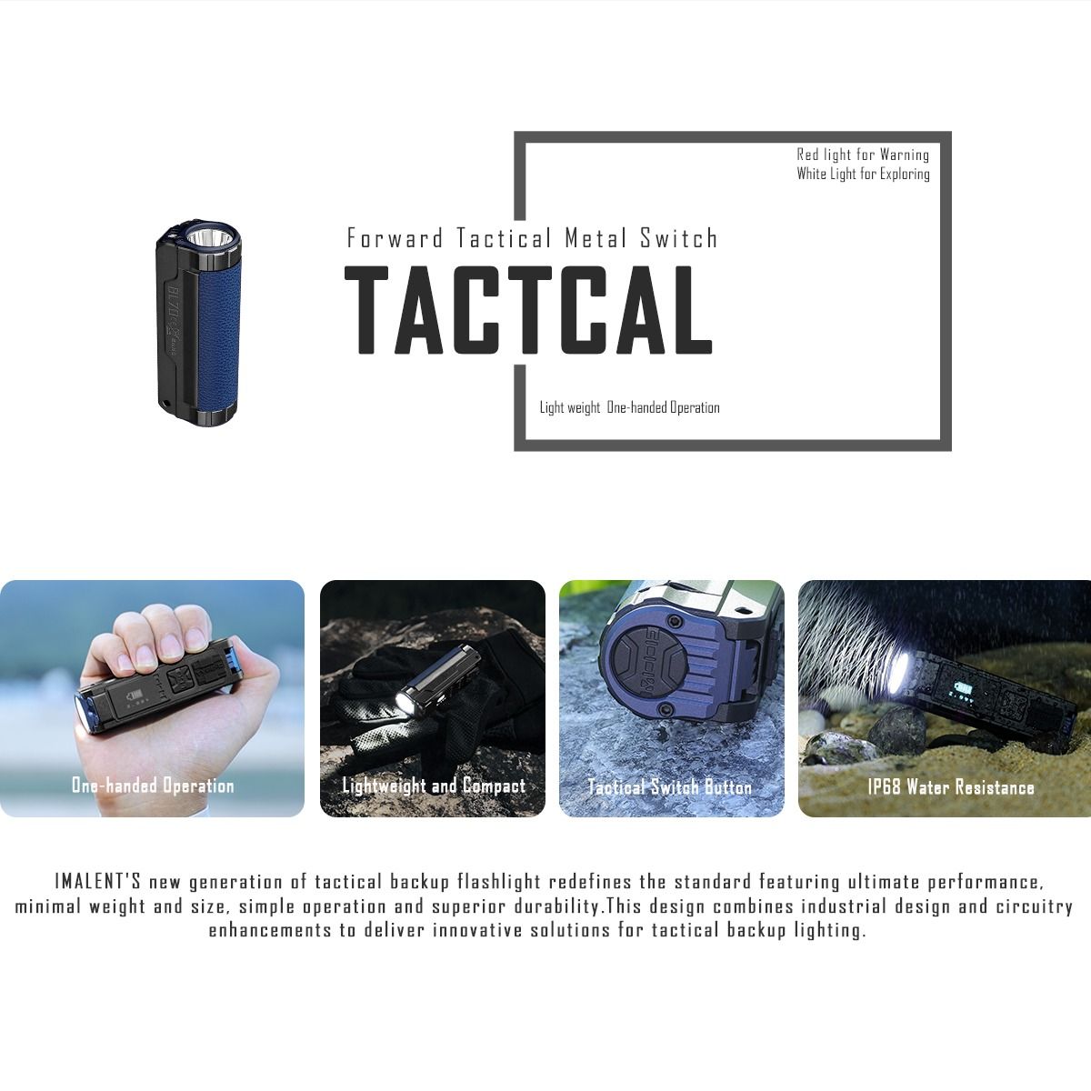 Objevte IMALENT BL70: 6000 lumenů, USB-C nabíjecí EDC LED svítilna pro každý den