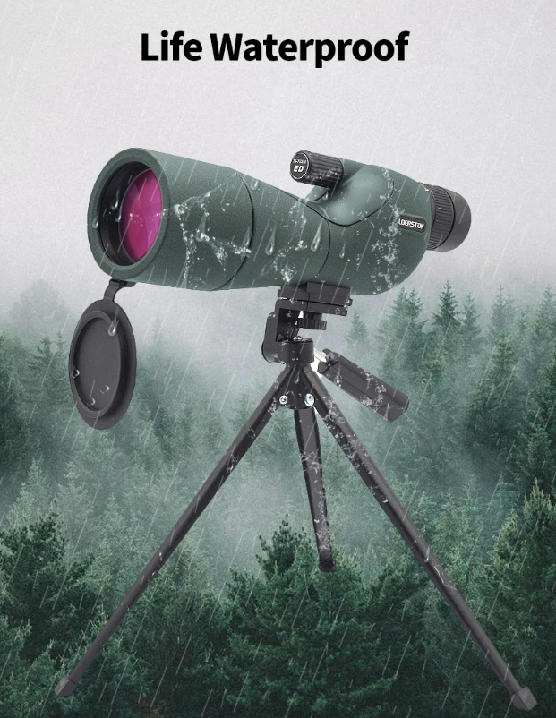 25-75x60 Zoom ED Monokulární Dalekohled Bak4 pro Kempování & Pozorování Ptáků - Výkonný Dalekohled