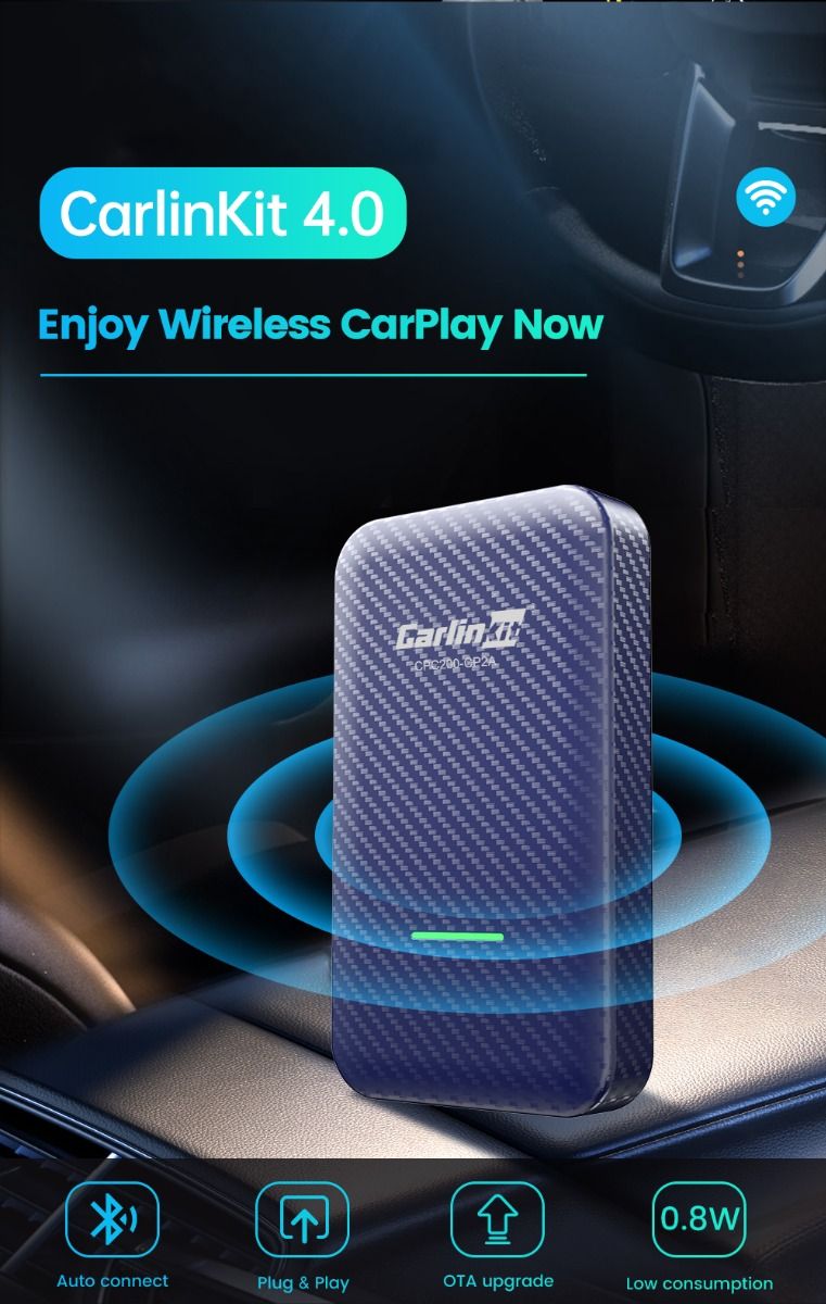CarlinKit 4.0 Bezdrátový CarPlay Box & Android Auto Adaptér pro Audi, VW, Kia – Plug and Play Upgrade!