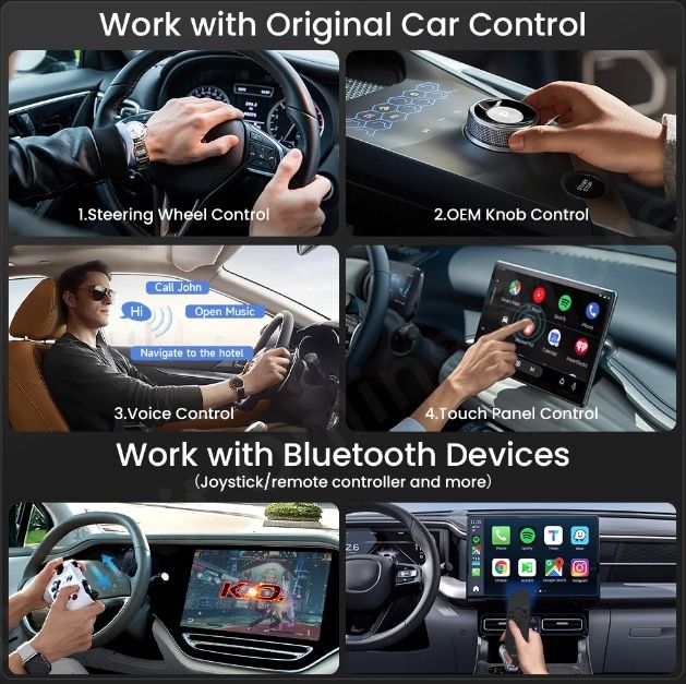 CarlinKit Chytrá TV krabička pro auta | CarPlay Ai Box Android 13 | Auto zábava s YouTube & Netflix