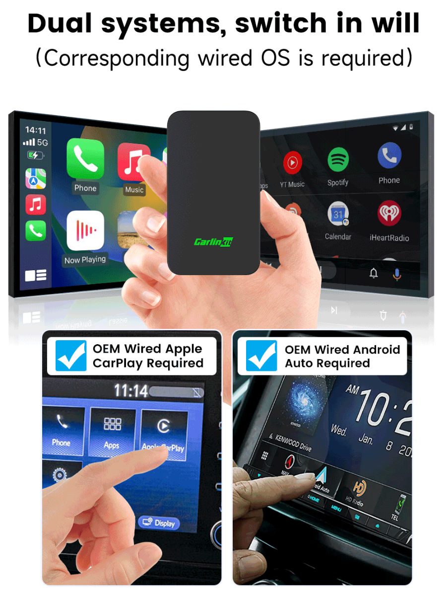CarlinKit 2air 5.0 Bezdrátový adaptér CarPlay Android Auto Bezproblémová integrace Kompatibilita napříč platformami