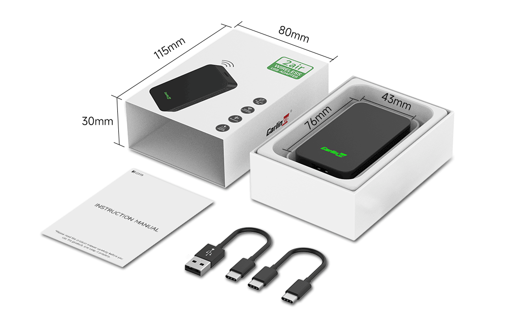 CarlinKit 2air 5.0 Bezdrátový adaptér CarPlay Android Auto Bezproblémová integrace Kompatibilita napříč platformami
