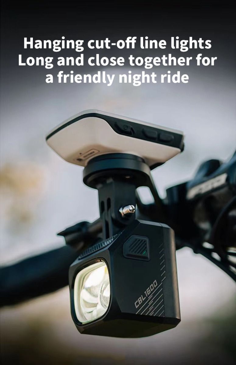 Magicshine CBL1600 Přední světlo na kolo 1600 lumenů LED - Visící odpojovací kabel, bezpečnost při cyklistice, viditelnost v noci