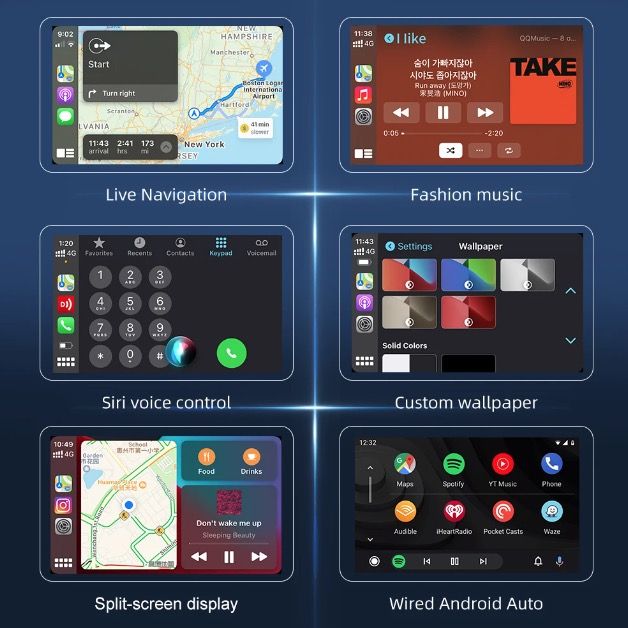 CarlinKit USB CarPlay Dongle & Bezdrátové Android Auto AI Box | Snadná Instalace & Handsfree Volání