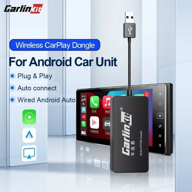 CarlinKit USB CarPlay Dongle & Bezdrátové Android Auto AI Box | Snadná Instalace & Handsfree Volání