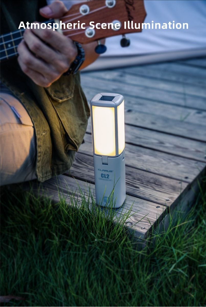 Klarus CL2 Skládací Kempingové Světlo 750 Lumenů - Péče o Oči, 7 Režimů pro Vnitřní i Venkovní Osvětlení