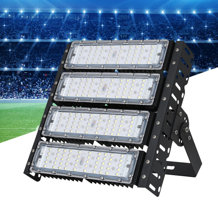 Spolehlivé LED modul tunelové svítidlo 200W IP65. Vodotěsné svítidlo pro venkovní osvětlení stadionu.