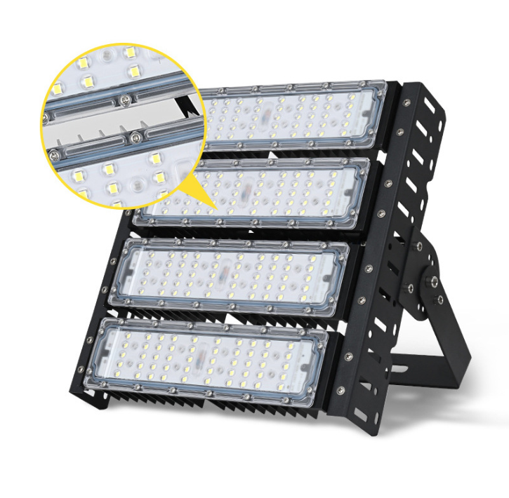 Spolehlivé LED modul tunelové svítidlo 200W IP65. Vodotěsné svítidlo pro venkovní osvětlení stadionu.