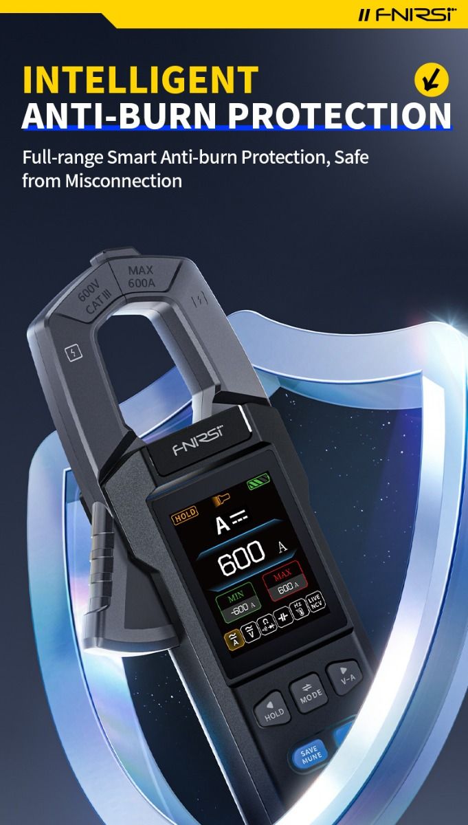 FNIRSI DMC-100: Inteligentní, Plně Automatický Klešťový Multimetr pro Elektrikáře a Kutily