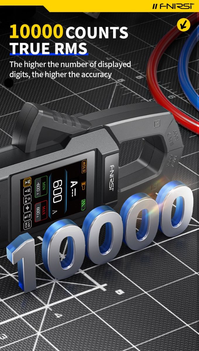 FNIRSI DMC-100: Inteligentní, Plně Automatický Klešťový Multimetr pro Elektrikáře a Kutily