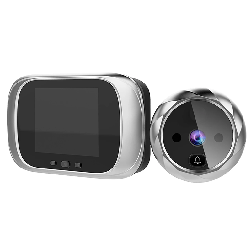 Digitální dveřní kukátko kamera se zvonkem – 2,8" LCD, noční vidění a foto pro bezpečí domova