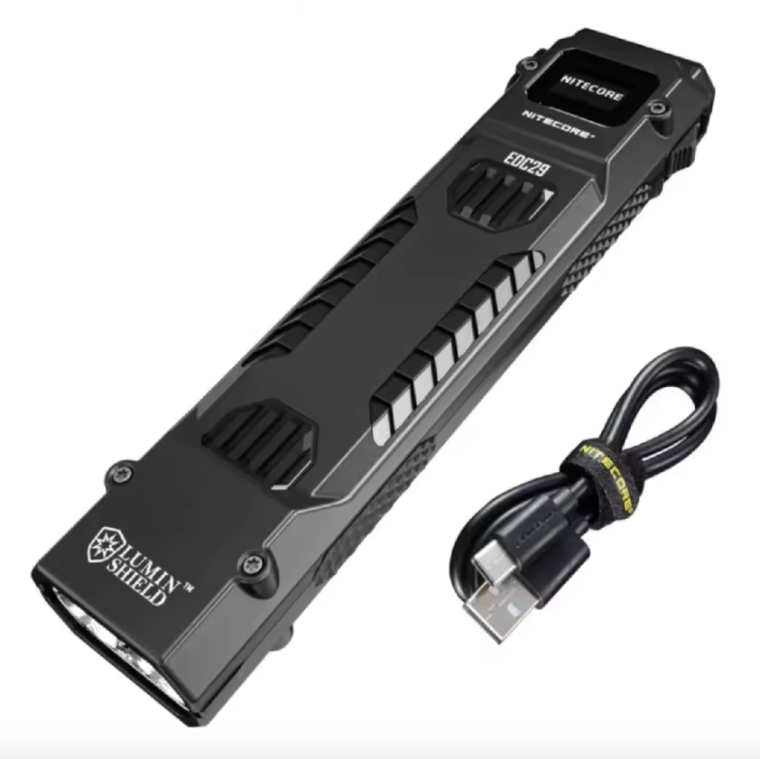 NITECORE EDC29: 6500 Lumenů USB-C Svítilna, Vysoká Svítivost, Multifunkční Lehká EDC Svítilna